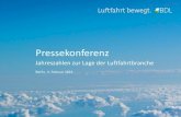 Pressekonferenz...Pressekonferenz Jahreszahlen zur Lage der Luftfahrtbranche Berlin, 4. Februar 2016 Quelle: IATA; Eigene Berechnungen für Deutschland Wachstum weltweit von Fluggesellschaften