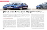 Der Lupo FSI von Volkswagen – So sparsam ist sportlich · 2016. 4. 5. · Pumpzelle wird der Sauerstoffgehalt einem konstanten, etwa stöchiometrischen Wert angepasst und über