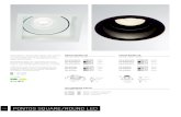 PONTOS SQUARE/ROUND LED - Cardi Belysning · 2019. 6. 20. · ting 25°, with recessed light source, excl. converter Faretto ad incasso in alluminio pressofuso, ver-niciato a polvere