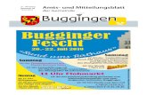 Amts- und Mitteilungsblatt - Gemeinde Buggingen · 2019. 7. 17. · 4 | DONNERSTAG, 18.JULI 2019 Mitteilungsblatt der Gemeinde Buggingen Güei Hauptstr. 14, 79426 Buggingen Tel. 07631/3875