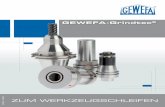 GEWEFA-Grindtec · 2019. 6. 12. · 4 GEWEFA® - Hydro-Dehnspannfutter fürs Werkzeugschleifen Vorteile: † Sehr guter Rundlauf von 0,003 mm für genaue Werkzeuggeometrie am fertigen