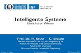 Intelligente Systeme - Unsicheres Wissenfuzzy.cs.ovgu.de/wiki/uploads/Lehre.IS1516/is2015_v05_bayes.pdfWahrscheinlichkeit P(Schmerz=wahr | Karies=wahr) ist unabhängig von den a priori