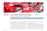 Load-Sensing – Nonplusultra? · 2019. 5. 16. · Load-Sensing – das Nonplusultra? Tipps zum optimalen Betreiben von LS-Anlagen und deren Grenzen Klassische Hydrauliksysteme mit