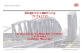 120522 Vortrag Bürgerversammlung · 2017. 3. 7. · EÜ Hastedter Heerstraße - I.BV-N-P(I) - 22.05.2012 1 Hannover, 22.05.2012 DB ProjektBau GmbH I.BV-N-P (I) Erneuerung der EÜHastedterHeerstraße