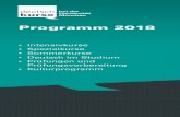 Programm 2018 - DKFA · 2017. 9. 19. · Survival German (A1) 64 Deutsch für Uni und Alltag (A2) 66 Wissenschaftsdeutsch mündlich und schriftlich (B2) 67 Einführung in die Wissenschaftssprache