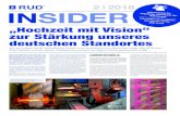 2 2018 INSIDER - RUD Ketten · 2018. 7. 20. · INSIDER 2 2018 „Hochzeit mit Vision“ zur Stärkung unseres deutschen Standortes Bei uns zuhause auf der Schwäbischen Ostalb ist
