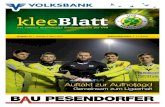 kleeBlatt - UVB Vöcklamarkt · 2015. 3. 3. · Mitrakovic fürs defensive Mittelfeld und dem Kapitän des slowenischen Erstligisten Velenje, Uros Roser holt man jedoch auch jede