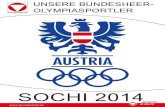 SOCHI 2014 - Bundesheer · 2014. 1. 30. · Vorwort des Herrn Bundesministers Es freut mich besonders, dass sich wieder so eine große Anzahl von österreichischen Sport-lerinnen
