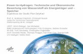 Power-to-Hydrogen: Technische und Ökonomische Bewertung … · 2014. 11. 18. · Fh-ISE: Tom Smolinka, Christopher Voglstätter DLR: Dominik Heide, Thomas Pregger, Karl-Kien Cao,