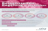 Besuchszeiten- Regelung in den Kliniken · 2020. 9. 30. · Doǧum sırasında kadınlara e ̧s lik eden ki ̧s iler için özel düzenlemeler söz konusudur. Ayrıca aǧır hastaların