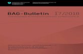 Bulletin 17 2018 DE - Federal Council · BAG-Bulletin 17 vom 23. April 2018 BAG-Bulletin 17 vom 23. April 2018. Inhalt. Meldungen Infektionskrankheiten 4 Sentinella-Statistik 6 Wochenbericht