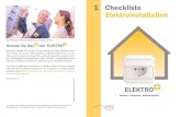 Checkliste 1 Elektroinstallation - Elektro-Fachhandwerk.de...Beim Nachrüsten werden Schalter, Steckdosen und Beleuchtungsauslässe später etwa fünfmal so teuer wie jetzt beim ursprünglichen