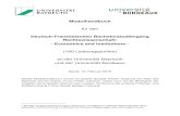 Deutsch-Französischen Bachelorstudiengang Rechtswissenschaft · PDF file 2019. 9. 21. · Modulhandbuch für den Deutsch-Französischen Bachelorstudiengang Rechtswissenschaft: - Economics