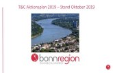 bonn-region.de - T&C Aktionsplan 2019 Stand Oktober 2019...Inhalte: Aktiver Verkauf von Angeboten des Bergischen Wanderlands im digitalen Zeitalter Februar 2019 Prognose / Fazit rund