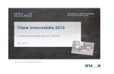 Vitale Innenstädte 2016 - Hennef Stadt: Meine Stadt · 2018. 2. 2. · Vitale Innenstädte 2016 – Die teilnehmenden Städte Ortsgröße 1 – bis 25.000 Einwohner 30 teilnehmende