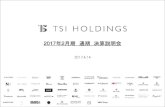 PowerPoint プレゼンテーション2017/04/14  · TSI HOLDINGS CO., LTD. All Rights Reserved. 9 2018年2月期 連結業績予想 売上高1,600億 (前期比100.5%)、営業利益32億