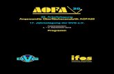 20. Arbeitstagung Angewandte Oberflächenanalytik AOFA20 …...Plasma Germany Deutscher Verband für Materialforschung und –prüfung DVM Wissenschaftliches Komitee M. Kopnarski (Vorsitzender)