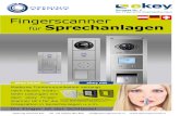 Fingerscanner für Sprechanlagen - Openingcontrols.nl · 2015. 9. 7. · Art. Nr. Artikelbezeichnung Ausführung 101 162 ekey home SE REG 1 1 Relais 101 312 ekey home SE REG 2 2 Relais
