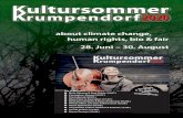 Kultursommer rumpendorfrumpendorf20202020...Solo (git + voc) Christian Hölbling (Satire) Heimo Trixner (git) & Stefan Gfrerrer (b) Giggo & Rita (Clownduo) Sommerkino: Charlie Chaplin