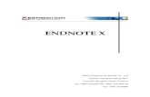 Endnote X - จุฬาลงกรณ์มหาวิทยาลัยENDNOTE X Book Promotion & Service Co., Ltd 2220/31 Ramkhamhaeng 36/1 Huamark Bangkok 10240 Thailand Tel: