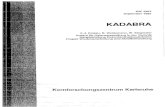 KADABRA - core.ac.ukKfK 3963 September 1985 KADABRA F. J. Polster, R. Weidemann, W. Stegmaier Institut für Datenverarbeitung in der Technik Hauptabteilung Dekontam~nationsbetriebe