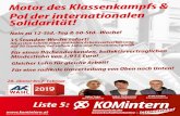 KOMintern - Konsequent & Kämpferisch · 2019. 1. 13. · Impressum: Kommunistische Gewerkxhaftsinit/ative, Bennoplatz 6/01, 1080 men . Motor klasne borbe & Pol internacionalne solidarnosti!