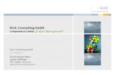 Kick: Consulting GmbH - projektmagazin · 2019. 3. 12. · eingespielter Projektplanungsprozess, Projektleiter, Teammitglieder und Führungskräfte sind für die Anwendung des PM-Systems