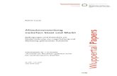 Altautoverwertung zwischen Staat und MarktNr. 104 · Juni 2000 ISSN 0949-5266 Rainer Lucas Altautoverwertung zwischen Staat und Markt Bedingungen und Potentiale zur Modernisierung