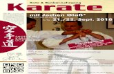 Karate Kata & Bunkai-Lehrgang · 2018. 9. 9. · Samstag, Karate mit Jochen Glaß* (6. Dan aus Konstanz) Kata & Bunkai-Lehrgang Fr./Sa.,Rotzinger (6.Dan und DJKB-Instructor) 21./22.