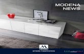 modena news - Meble Munarimunari.pl/wp-content/uploads/2018/07/Modena-News.pdfL.185 h.89 P.50 OPTIONAL AC 200-185 RN MO 1188 GR madia a 4 porte con illuminazione Led 4 doors sideboard