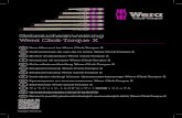 Gebrauchsanweisung Wera Click-Torque X · 2020. 9. 21. · –4– Wir beglückwünschen Sie zum Kauf eines hochwertigen, mit Klick-Mechanismus ausgestatteten Drehmomentschlüssels