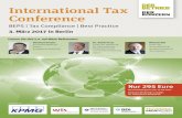 International Tax Conference - WKGT · 2017. 1. 26. · Ulrich Noack/Tobias Schneiders „Gesellschaftsrechtlich zulässige“ Regelungen im Insolvenzplan (§˜225a Abs.˜3 InsO)