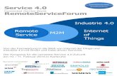 Service 4.0 RemoteServiceForum - ifmService 4.0 Connected Service World RemoteServiceForum Von der Fernwartung in die Welt von Internet der Dinge und Industrie 4.0 mit Smart und Data