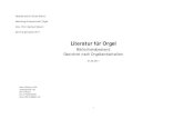 Literatur für Orgel - Hochschule für Musik Mainz...Peeters Peeters, Flor [Choralvorspiele, Org, op. 68] Ten chorale preludes [Musikdruck] : Opus 68 ; for Organ Partitur New York