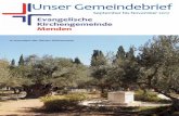 In Jerusalem der Garten Gethsemane · 2017. 8. 22. · che und dem Lutherischen Weltbund, dass die Lehrverurteilungen nicht mehr als kirchen-trennend anzusehen seien. Menden, im Juli