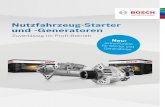 Nutzfahrzeug-Starter und -Generatoren · 2020. 11. 26. · Bosch-Starter und -Generatoren für Nutzfahrzeuge werden sorgfältig aus hochwertigen Materialien und Komponenten gefertigt.