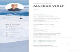 WAG CV Markus Wolf 2020 - Startseite - WAGmarkus.wolf@laax.com +41 (0)81 927 70 07 I N F O & K O N T A K T A U S B I L D U N G B E R U F L I C H E L A U F B A H N Weisse Arena Gruppe