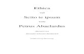 Schroeters e-Dokuthek - Die Ethica des Peter Abaelard · 2007. 12. 30. · Aussagen über die literarische Form und die Gattung der Schrift, so ist beim Titel der Ethica eher auf