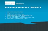 Programm 2021 - Deutsch lernen in München DKFA · Sommer-Intensiv-Sprachkurs 67 ... Schreiben (C2) 79 Deutsch für Studierende der Rechtswissenschaften (B1 / B2) 80 Prüfungen 81