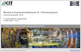 Moderne Experimentalphysik III: Teilchenphysikekprwolf/teaching/ss18/Teilchen-VL-06-ElektronPhotonWW.pdfschnitt für Kernreaktionen Werte für tabelliert, z.B Material [cm] Xo/ p [cm]