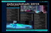 58. Jahrgang - selbst.deJahresinhalt 2014 58. Jahrgang Möbelbau & Wohnen Ablagepodeste auf Schienen ..... 11/16 Adventspyramide (Bauplan)..... 12/60