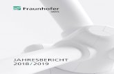 JAHRESBERICHT 2018 / 2019 - Fraunhofer · 2021. 2. 19. · 93 + 7 42 + 51 Die Entwicklung des Haushalts + 7 Der Betriebshaushalt des Fraunhofer IWES hat sich seit der Gründung mehr