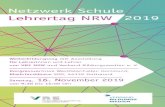 Netzwerk Schule Lehrertag NRW 2019 Dokumente/LT19_NRW_Flyer...Netzwerk Schule Lehrertag NRW 2019 Kongresszentrum Westfalenhallen Dortmund, Rheinlanddamm 200, 44139 Dortmund Samstag,