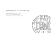 iOS ws17 01 intro - uni-muenchen.de · 2017. 10. 18. · iOS • iOS ist Betriebssystem das auf iPhone, iPad und iPod-Touch Geräten läuft • iOS Software Development Kit (SDK)