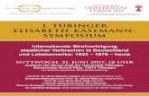 1. tübinger Elisabeth-Käsemann- symposiumelisabeth-kaesemann-stiftung.com/media/Einladung... · 2017. 5. 18. · richten anzuklagen. Schwerpunkt der Arbeit Herta Däubler-Gmelins