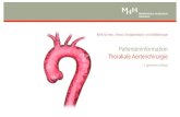 Patienteninformation Thorakale Aortenchirurgie - MHH · 2020. 4. 22. · Aneurysma der aufsteigenden Aorta bzw. der Aortenwurzel 37 Aneurysma des Aortenbogens 38 Aneurysma der absteigenden