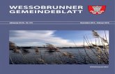 WESSOBRUNNER GEMEINDEBLATT · PDF file 2015. 12. 14. · 2 3 Wessobrunner Gemeindeblatt 11/2015 – 02 /2016 Auf ein Wort Liebe Mitbürgerinnen und Mitbürger, spätestens seit den