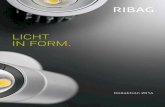 LICHT IN FORM.download.architonic.com/pdf/310/0112/ribag-kollektion...So definiert RIBAG Licht und Leuchten immer wieder neu. Qualität RIBAG steht für Schwei-zer Spitzenqualität.