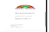 Becker CAD 11 - edv-buchversand.de · Benutzerhandbuch Ausgabe vom 21. Juni 2018 Becker CAD 11 Markt+Technik Verlag GmbH Espenpark 1a D - 90559 Burgthann Internet: