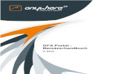 GFA Portal - BenutzerhandbuchX(1)S(bm5c3eznjilotrquh32... · 2015. 7. 22. · GFA Portal - Benutzerhandbuch 1 Einleitung 1.1 Motivation und Zweck Das vorliegende Benutzerhandbuch